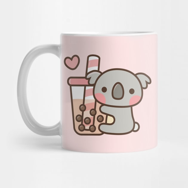 Cute Koala Bear And Bubble Tea by rustydoodle